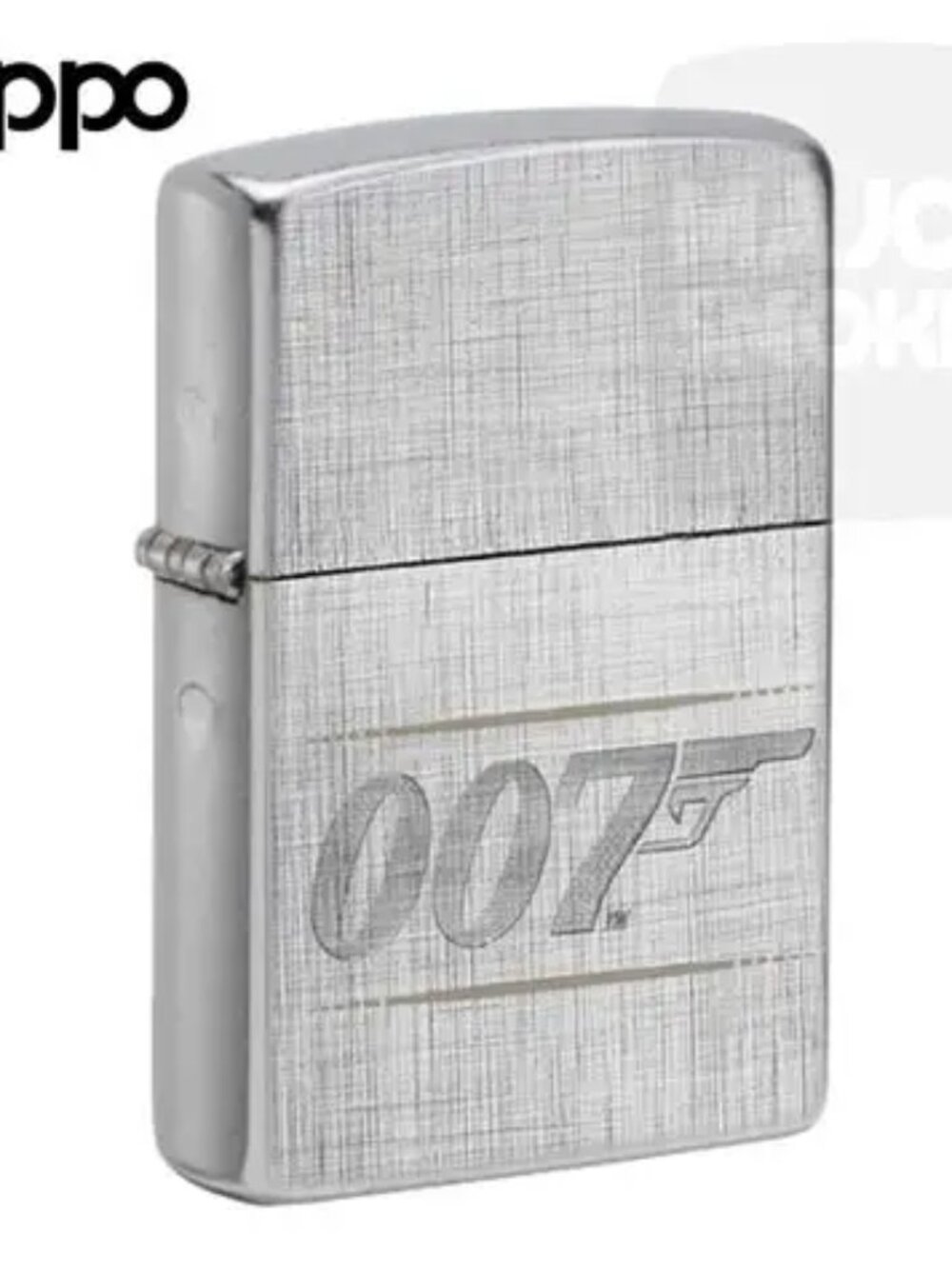 Sweet Brushed Chrome James Bond 007 Zippo Lighter